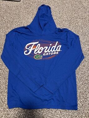 District Royal Blue Florida Gators Hoodie with White & Orange Graphic
